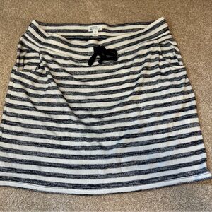 Market & Spruce Black and White Skirt Tie Front